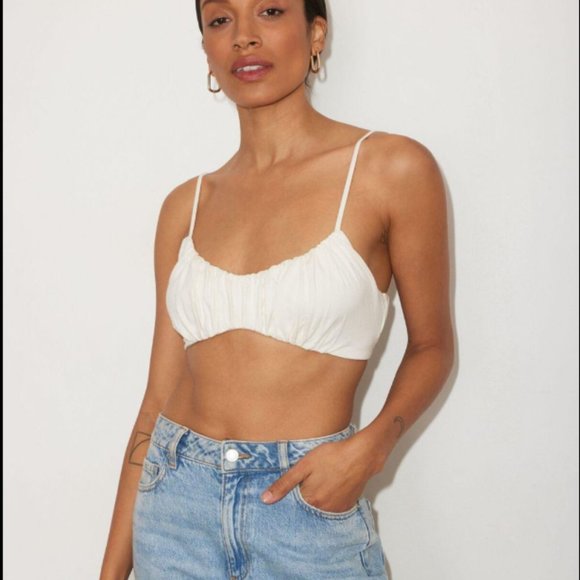 Dynamite Ruched Bralette Sea Salt - Picture 2 of 4